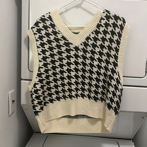 Dolls kill houndstooth oversized vest
